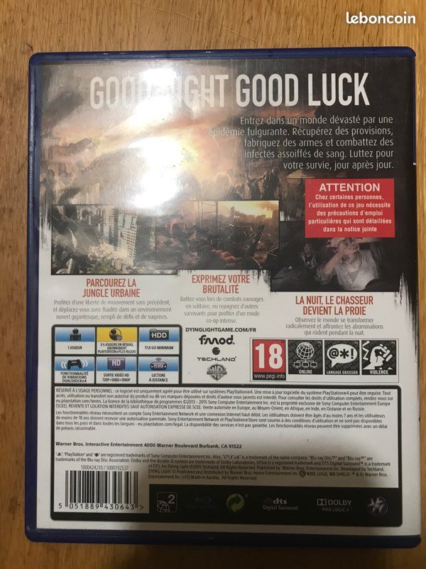 Jeux ps4 dying Light (image 4)