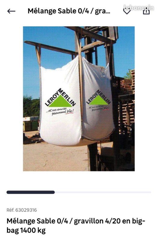 Melange sable gravillon en big bag (image 1)