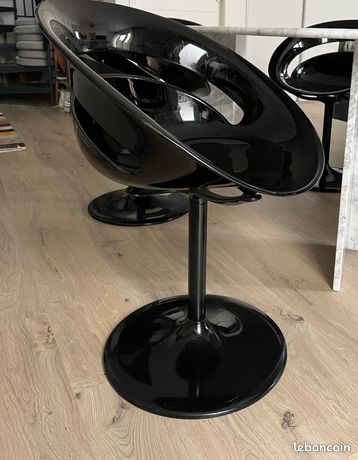 Lot De 3 Fauteuils Pivotants Tina Par Arik Levy - Blanc, Polycarbonate, Design 1990