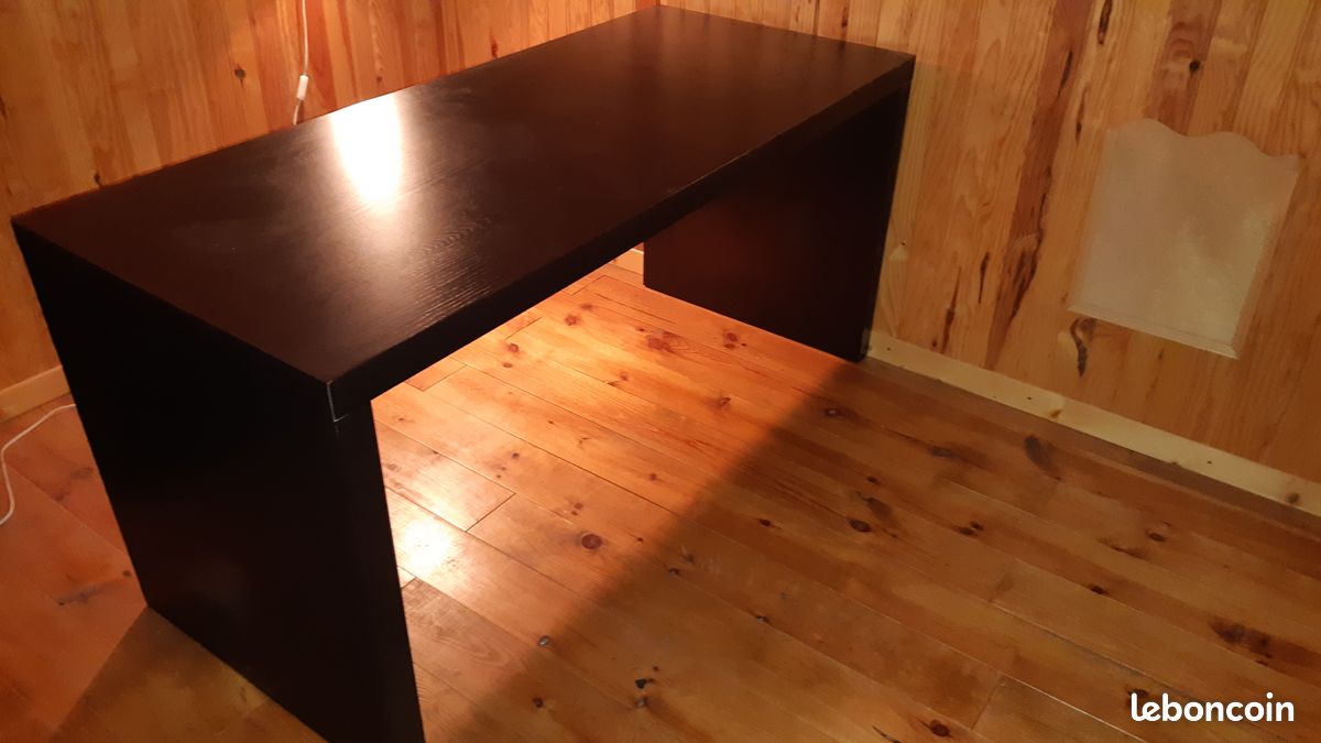 Bureau noir Ikea Malm (image 2)