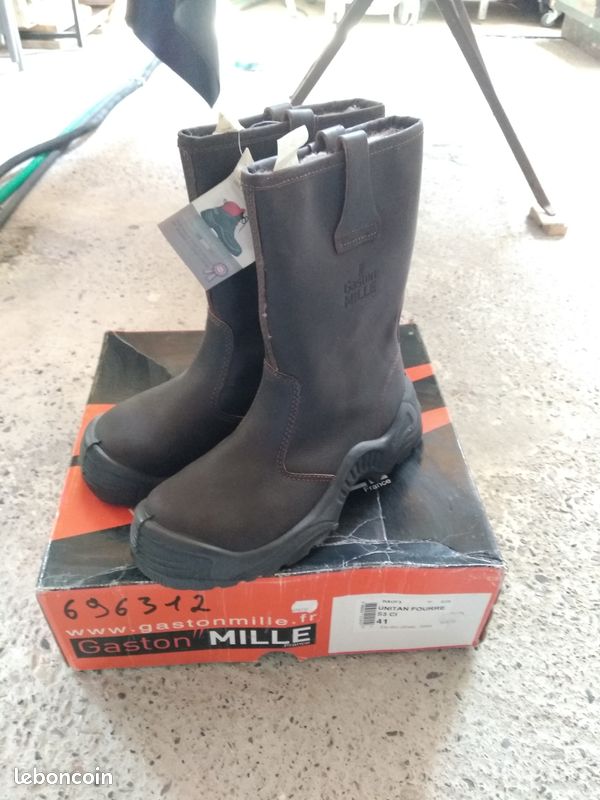 Gaston Mille Chaussure FourrÃ©e Homme Botte De Sécurité Fourré D