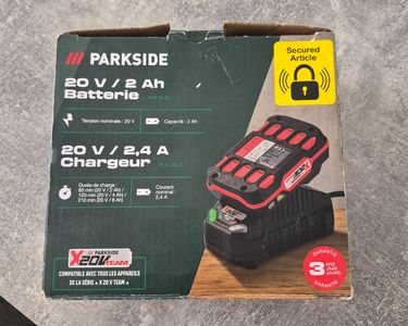 Batterie Parkside X20 TEAM 20V 2Ah + Chargeur – Pack Original, Neuf