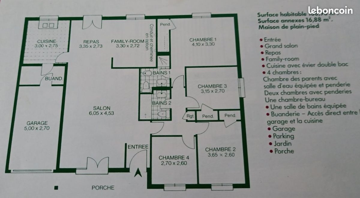 Maison 5 pièces 109 m² · à Mérignac · 109 m² · 1 540 €/mois