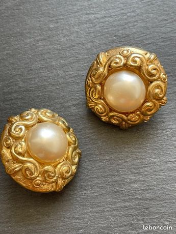 Broche Vintage JACKY DE G - Cœur Et étoile Strass Ambré - Résine Dorée - Très Bel état