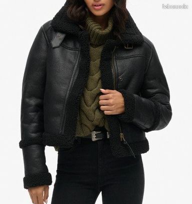 Superdry Veste Noir Aviateur Femme Veste Aviateur Femme SUPERDRY