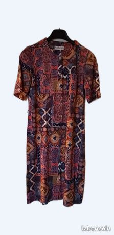 Robe Paul Mausner / Zara - Taille 38/40 (M), Gris, Style évasé, Occasion En Très Bon état