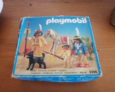 Playmobil indiens vintage avec boite, réf 3396 Jeux Jouets