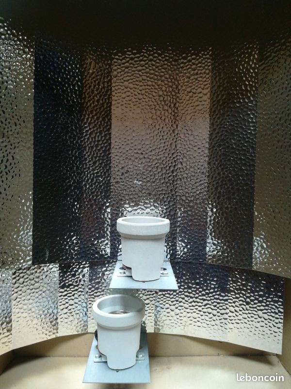 Déflecteur de lumière martelé, gros culot d'ampoule (image 1)