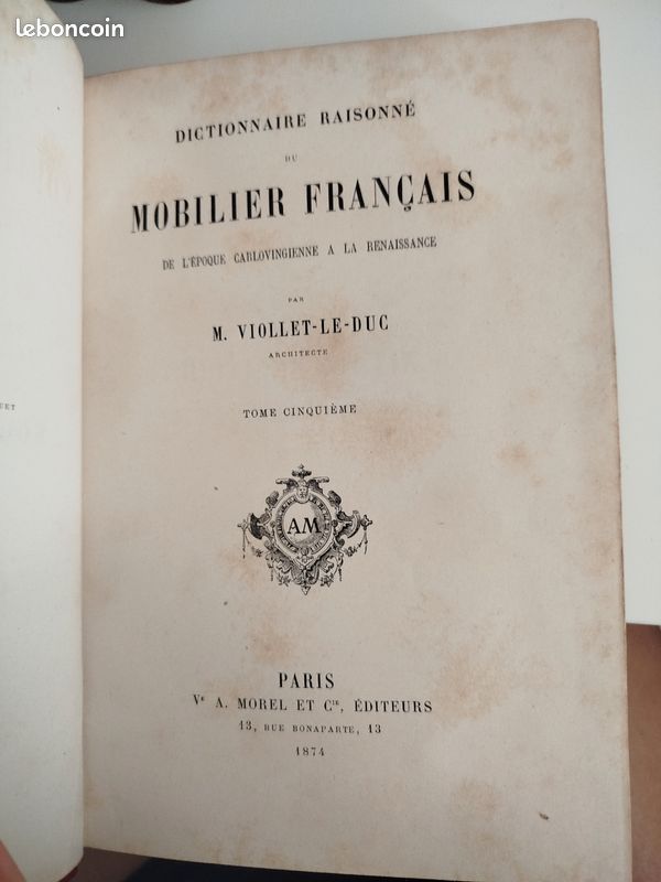 Collection dictionnaire du mobilier Français complète (image 4)