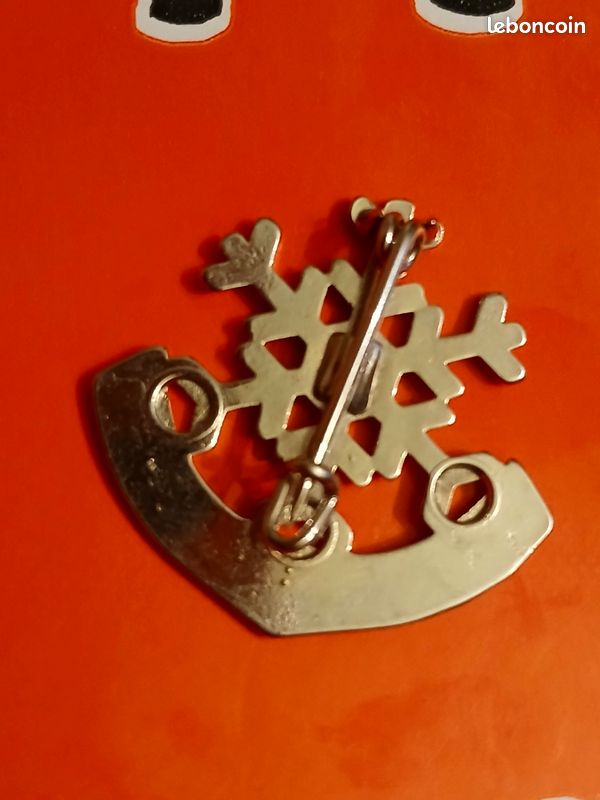 INSIGNE BADGE BROCHE ESF ECOLE SKI FRANCE SNOW STATION ANCELLE EMAIL NO PIN
