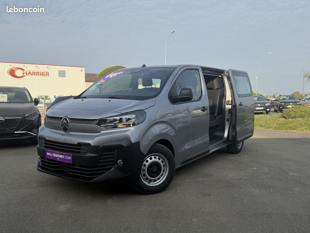 Citroen jumpy xl cabine approfondie fixe 2.2 diesel 180 boite automatique en stock + pack camera + roue de secours (image 3)