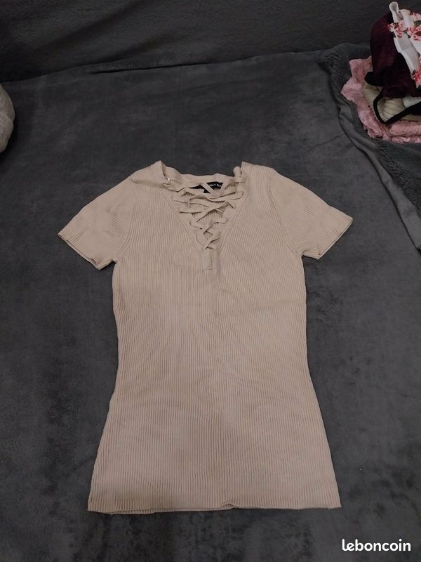 T-shirt beige (image 2)