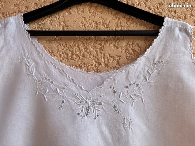 Chemise de Nuit Ancienne sans manche Vêtements