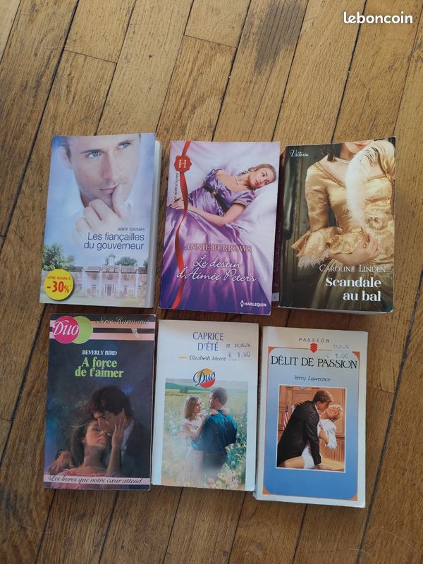 Lot de 6 romans sentimentaux Harlequin, Victoria & Duo – Romance (image 1)
