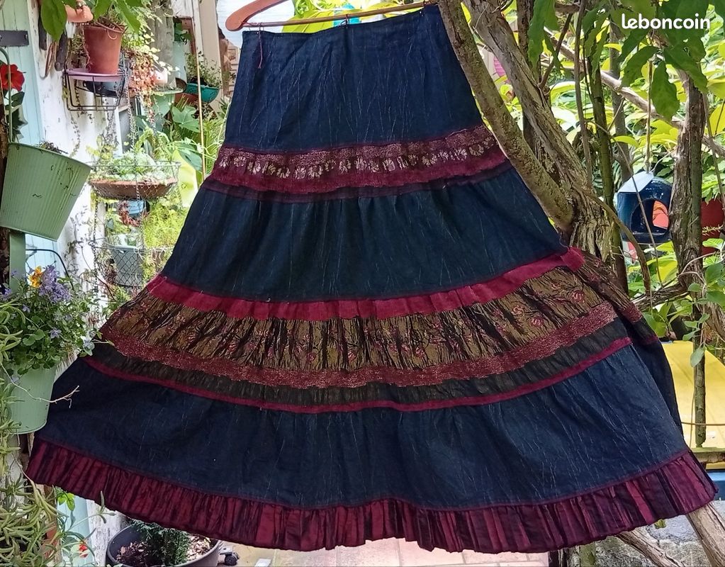 Jupon "bohème" Femme je vous aime taille 38/40 (image 3)