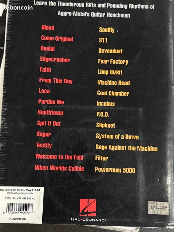 Livre de partitions Best of Aggro-metal sans le cd (image 2)