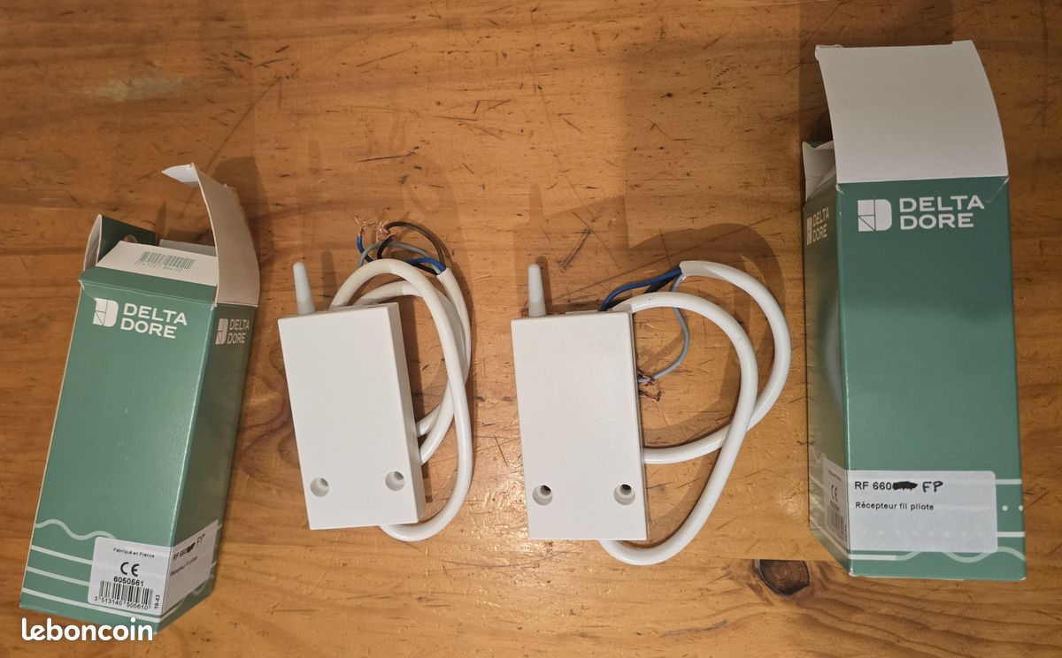 Lot De 2 Récepteurs RF660 Fil Pilote Deltia Delta Dore - Neufs Pour Domotique X2D