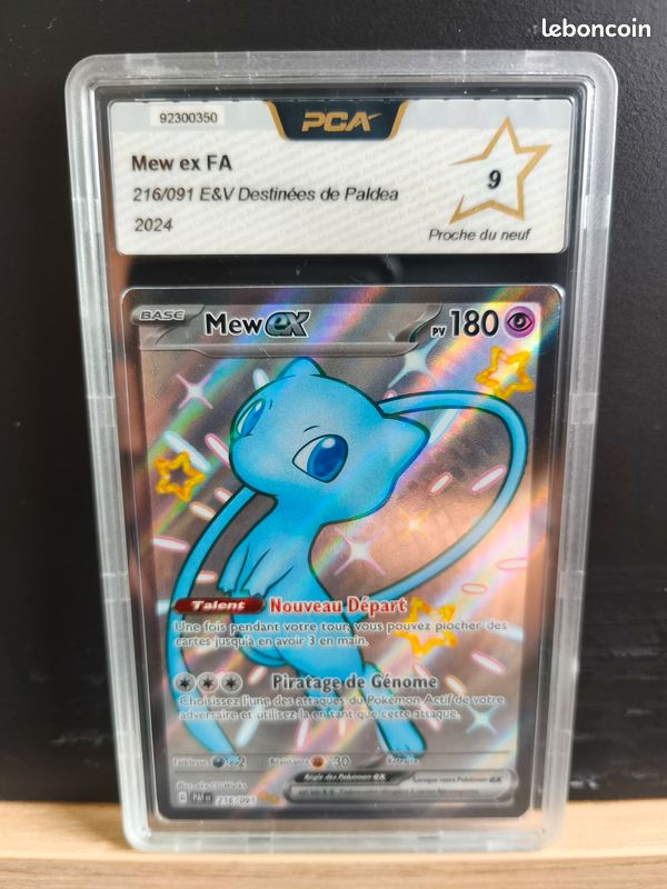 216 091 pokemon card Mew ex (Shiny Ultra Rare) 216/091 Paldean Fates Pokmon TCG Celebrate the incredible history of the TCG hobby by adding this Mew ex 2024 Pokemon Paldean Fates Shiny Ultra Rare #216 PSA Authenticated 8 Card to your vault Mew ex - 216/091 -