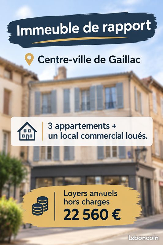 Immeuble 9 pièces 150 m² · à Gaillac · 150 m² · 249 000 €