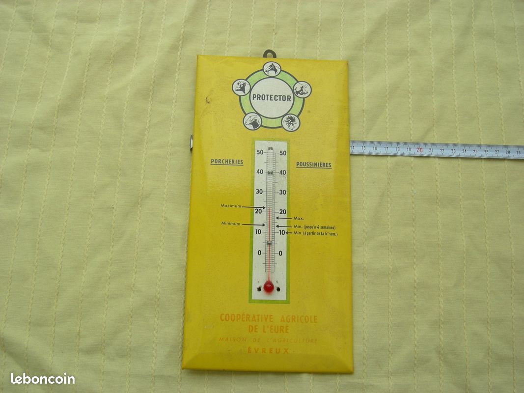 Grand Thermometre Emaille À VENDRE! - FR