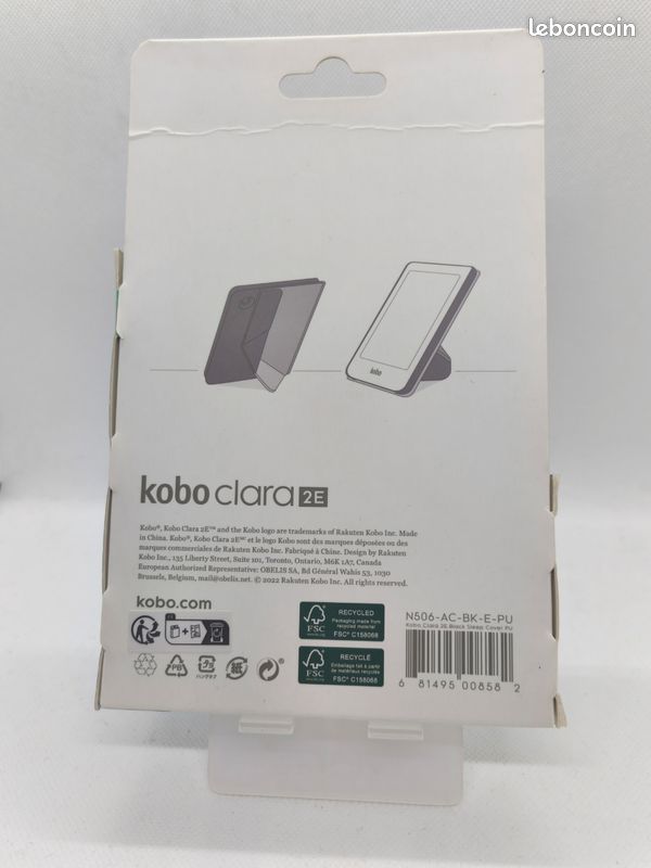 Étui SleepCover basique pour Kobo Clara Colour/BW - Bleu de cobalt