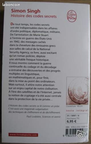 Histoire des codes secrets - Simon Singh (image 2)