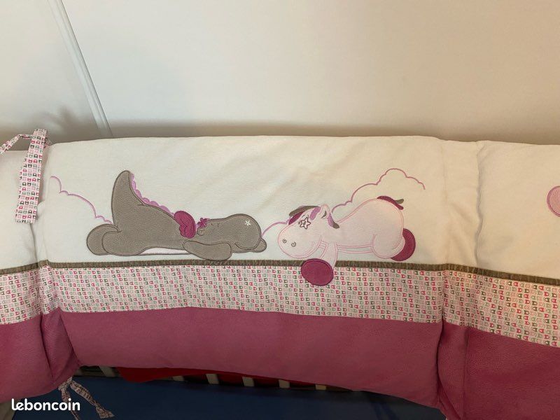 Tour de lit bébé, doux et confortable, très bon qualité, et entretien facile (image 2)