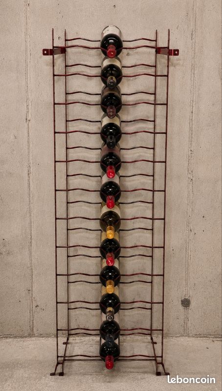Casier à bouteilles en métal – capacité 70 bouteilles – cave / stockage vin (image 1)
