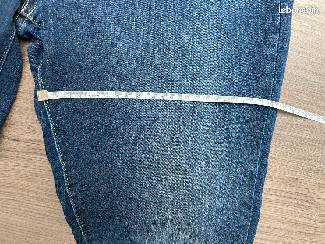 Levi's Mid Rise Skinny bermuda en jean bleu Femme W32 L25 (image 13)
