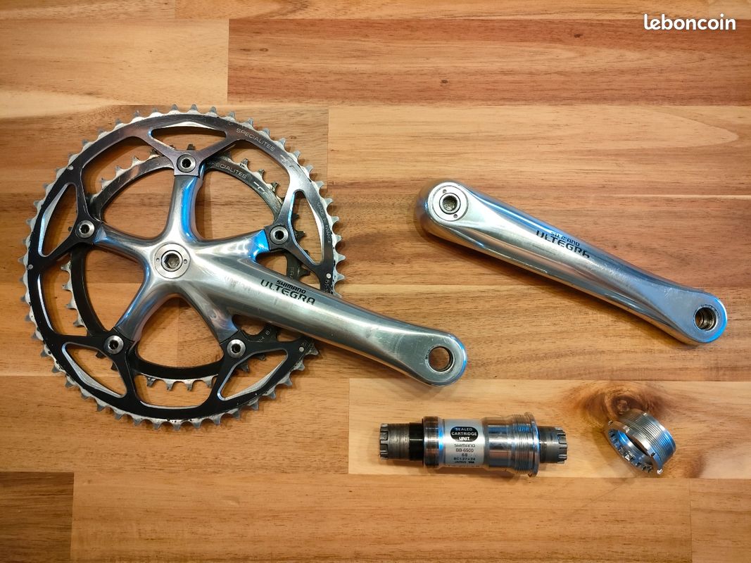 Pédalier Shimano Ultegra 6500 53/39 - Longueur 170mm, Occasion Fonctionnelle