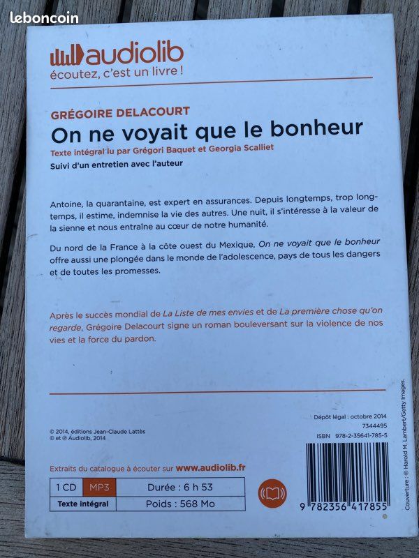 Audiolib Grégoire delacourt (image 2)