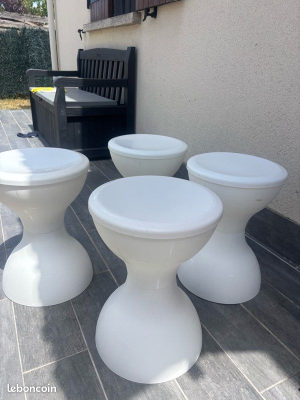 4 tabourets blancs (image 2)