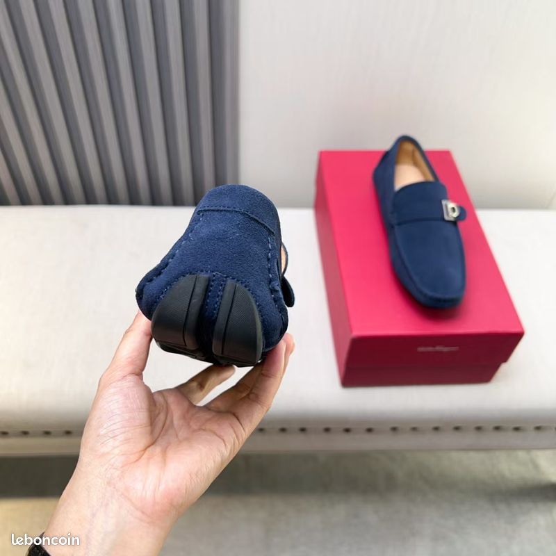 Mocassins Ferragamo bleus, pointure 43 (image 6)