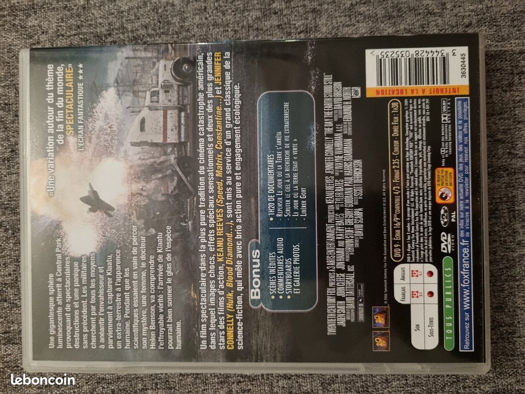 Dvd - le jour ou la terre s'arrêta / keanu reeves, jennifer connelly, fox (image 2)