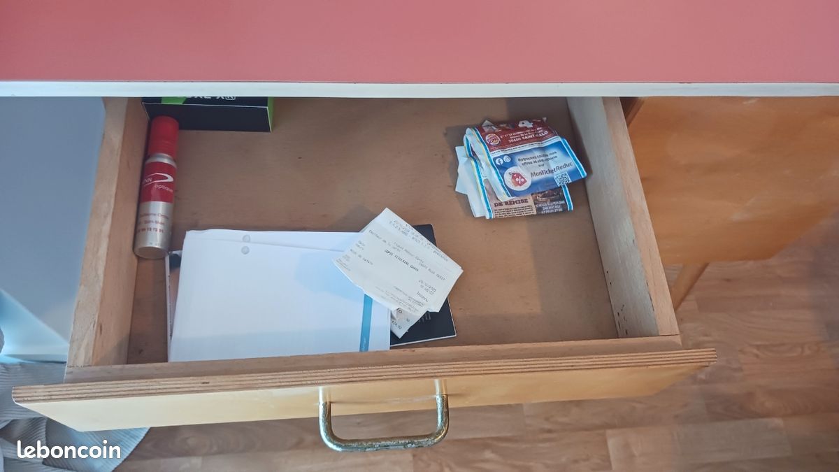 Bureau en bois vintage (image 3)