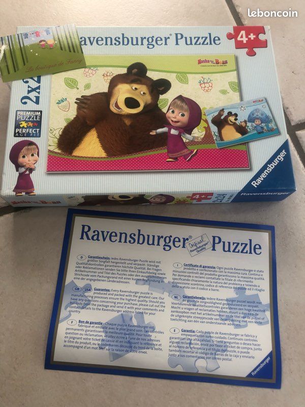 2 puzzles 24 pièces Macha et Mishka (image 1)