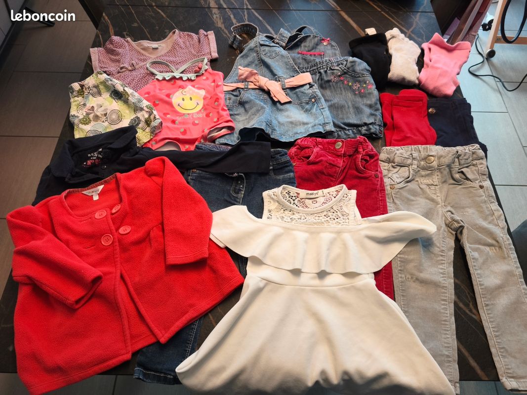 Lot vêtements fille 2ans 16 pièces (image 1)