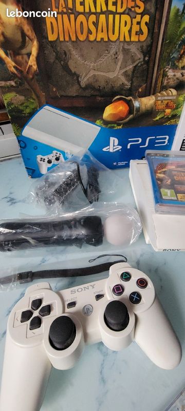 Ps3 slim blanche pack sur la terre des dinosaures Neuf (image 3)