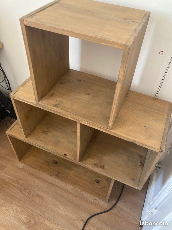 Lot de cubes de rangement bois (image 2)