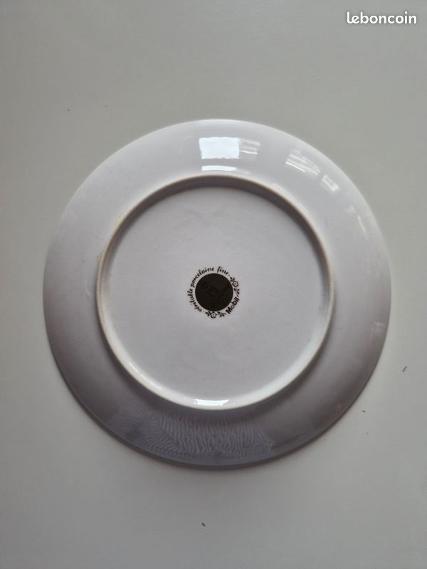 1 Assiette porcelaine fine mobil polemonium (image 4)