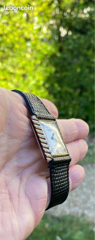 Montre Ancienne Quilbé Paris - Style Tank En Argent - Occasion - Montre Bracelet Unisexe