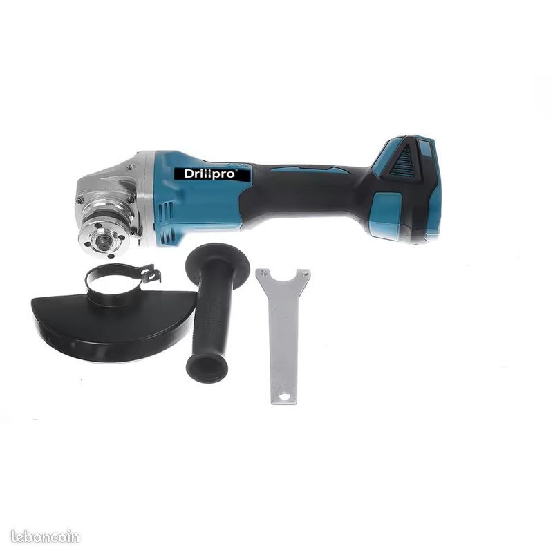 Meuleuse D'Angle Sans Fil 18V Compatible Makita – Moteur Brushless 10 000 Tr/min, Disque 125 Mm, 3 Vitesses Variables, Poignée Ergonomique