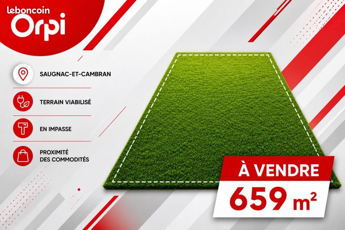 Terrain 659 m² Narrosse · 65 310 €