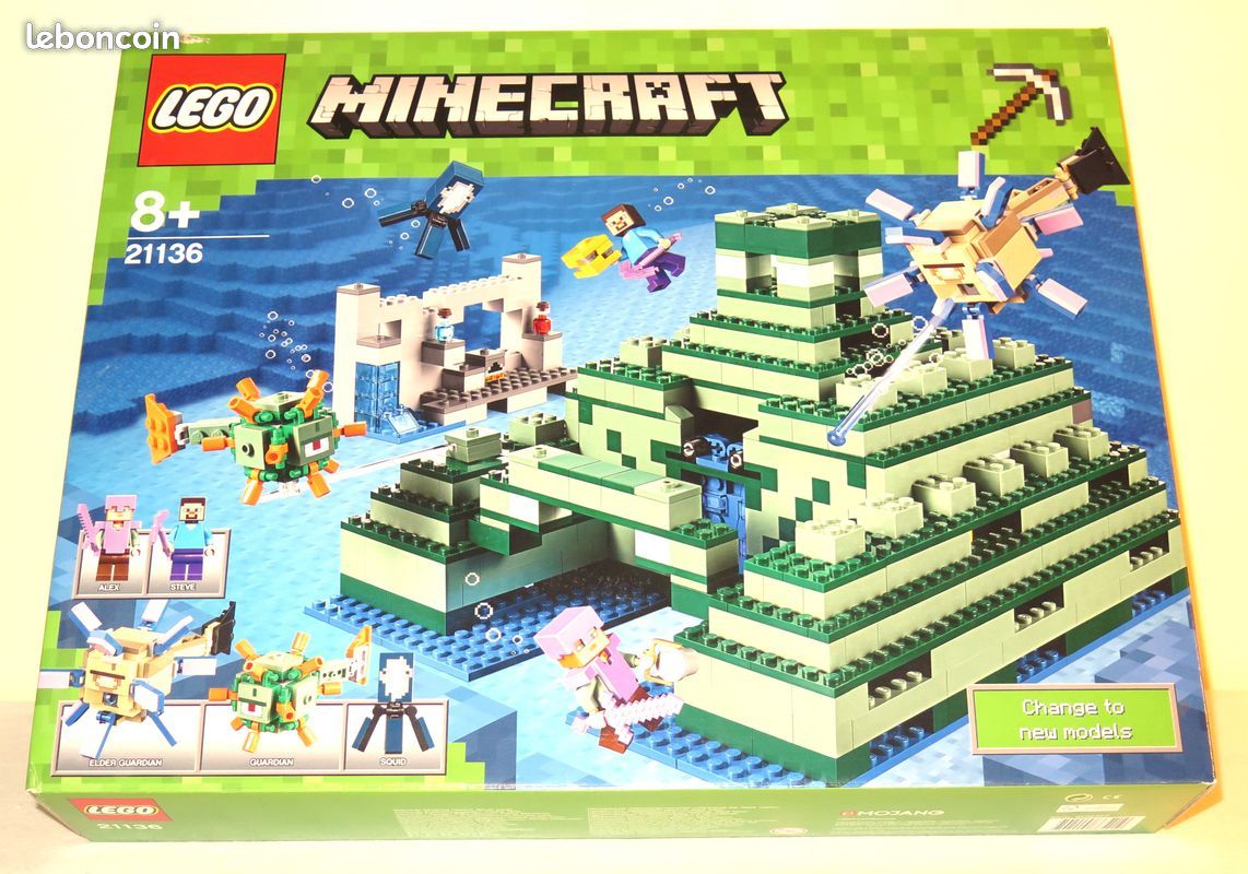 NEUF Lego 21136 Minecraft Le monument sous-marin collector scellé
