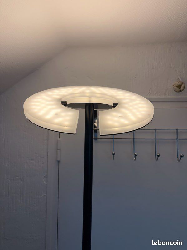 Lampadaire design noir mat “ dent “ Avec variateur -H180cm (image 1)