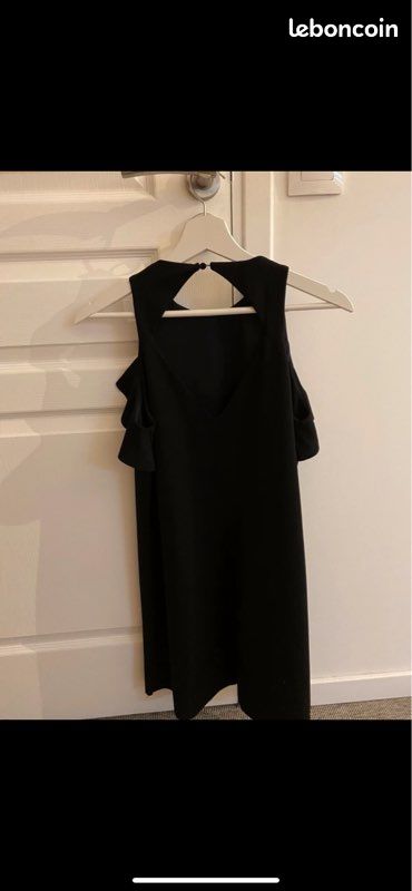 Robe de soirée noire mango (image 1)