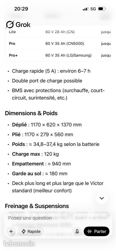 Trotinette Dualtron Victor Luxury (image 6)