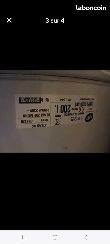 Chauffe-eau 200 litres (image 2)