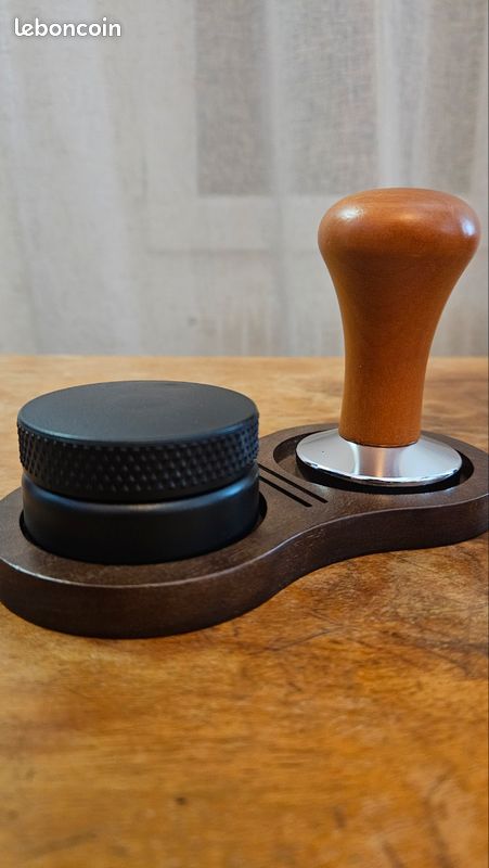 Station support d'accessoires de café en bois (image 2)