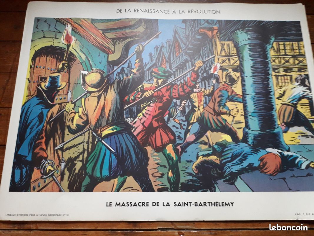 Ancienne affiche scolaire histoire Sudel (image 2)